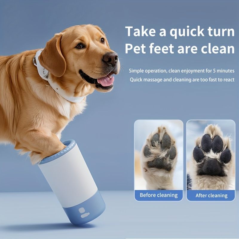 Automatic Electric Dog Paw Cleaner – Blue