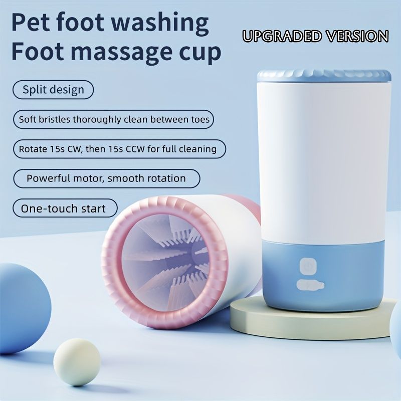 Automatic Electric Dog Paw Cleaner – Blue