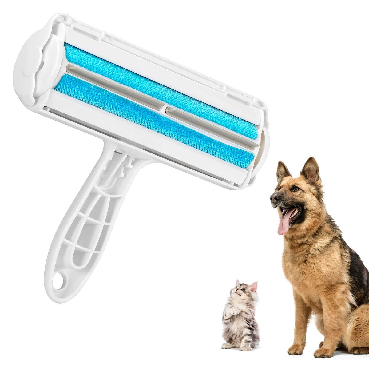 Dog/Cat Hair Remover Roller, Reusable Pet Hair Removal Brush for Dog Cat Animal, Easy to Self Clean, with Pet Hair Remover Blue