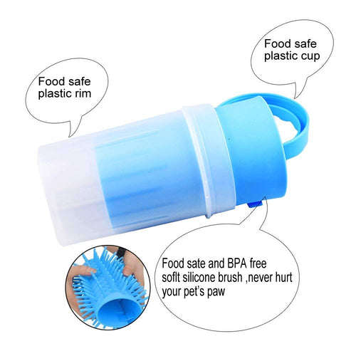Dog Paw Cleaner Cup - Blue