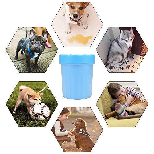 Dog Paw Cleaner Cup - Blue